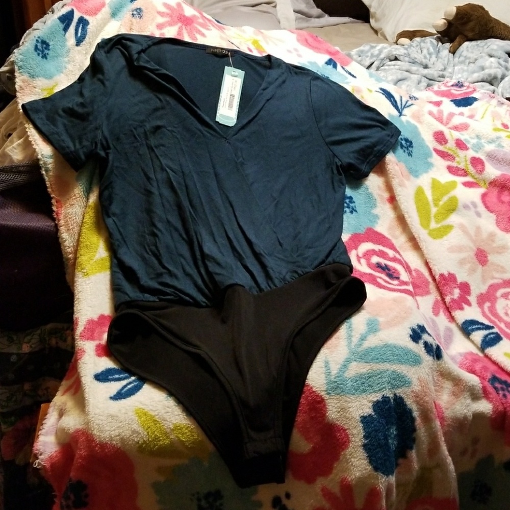 Green Papermoon bodysuit